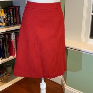 NWT Ann Taylor Red Skirt